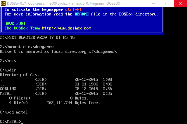 DOSBoxban letöltés Orosz -, hogyan kell használni az emulátor MS-DOS