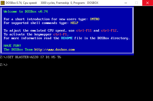 DOSBoxban letöltés Orosz -, hogyan kell használni az emulátor MS-DOS