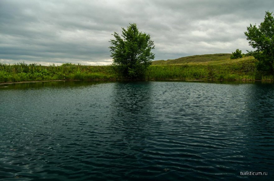 Kék-tó és a hegyvidéki bump, Samara régióban Sergius terület