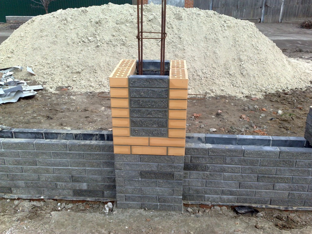 Hogyan építsünk egy kerítés téglából