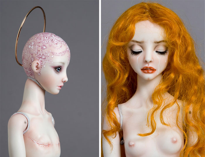 Mivel élő 14 új babák orosz mesterek (porcelánbaba Marina) Mivel élő 14 új babák orosz mesterek