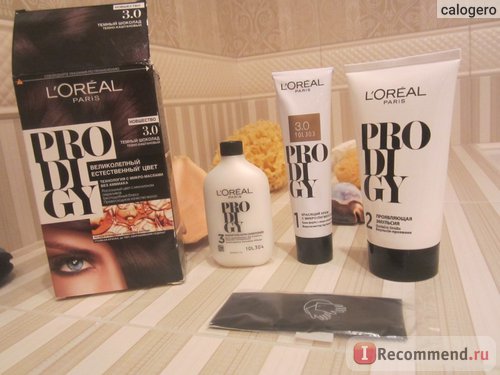 hajfesték L'Oréal Prodigy - «ő nem számítottak ilyen eredmény! Festés finom