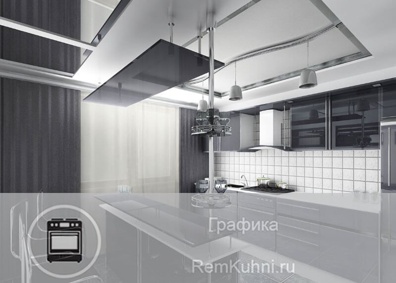 Konyhai high-tech fotó legjobb design, hogyan lehet a saját kezét (a legjobb) Konyhai high-tech fotó legjobb design, hogyan lehet a saját kezét