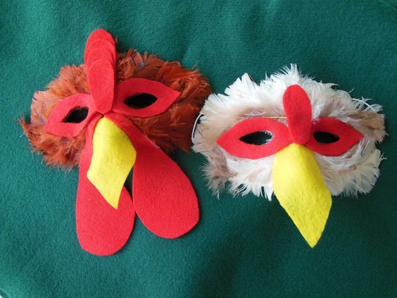 Rooster maszk az új évben, úgy néz ki, hogy hol töltse le a sablonokat, hogyan kell választani