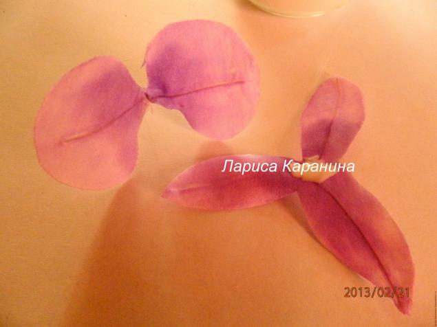 Mesterkurzus orchidea selyem - Fair Masters - kézzel készített, kézzel készített