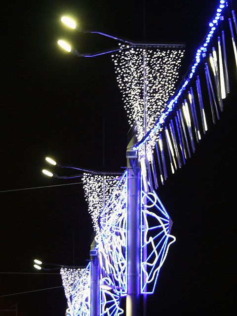Karácsonyi dekoráció az utcák (New Year) Karácsonyi dekoráció az utcák