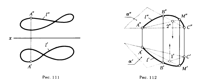 Ortogonális vetülete vonal - vonal - természetesen a ábrázoló geometria - rajz, elmélet, és a döntés