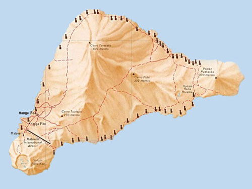 Easter Island moai szobrok (hipotézis) Húsvét-sziget moai szobrok