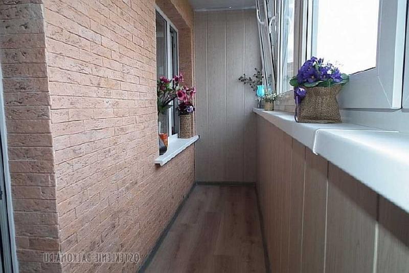 Befejező erkély fotó tégla (fotók) Befejező erkély tégla fotó