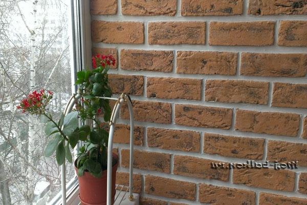 Befejező erkély fotó tégla (tégla) Befejező erkély tégla fotó