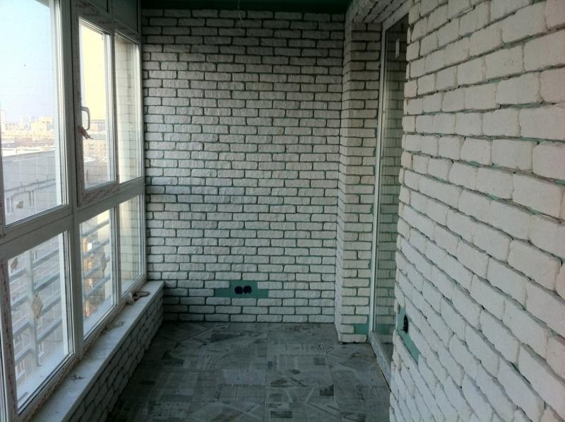Befejező erkély fotó tégla (belső) Befejező erkély tégla fotó