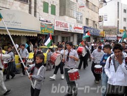 A palesztin Ramallah városában (Palesztina város) A palesztin Ramallah városában