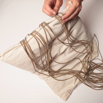 Weave makramé táska cekker (balra tenni a menet menet) Weave makramé táska cekker