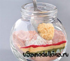 Ezekből készült színes homokot (kézműves) Ezekből készült színes homokot