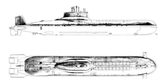 Tengeralattjárók „cápa” típusú projekt 941 - műszaki leírások és fegyverek