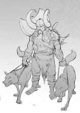 A szakaszos rajz leckét Viking (Viking) A szakaszos Viking rajz lecke
