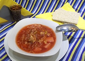 Recept piros leves nélkül a káposzta (cékla) Recept piros leves nélkül káposzta