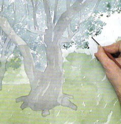 Draw levelek akvarell - lépésről lépésre bemutató, felhívni magukat