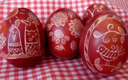 Festés Húsvéti tojások a kezüket (saját) Festés Húsvéti tojások a kezüket