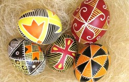 Festés Húsvéti tojások a kezüket (festmény) Festés Húsvéti tojások a kezüket