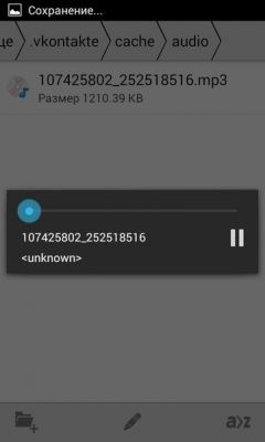 Zene mentése vk eszközről () Zene mentése a készülékre vk