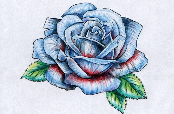 Tattoo Rose mit jelent