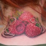 Tattoo málna, eper, cseresznye (eper) Tattoo málna, eper, cseresznye