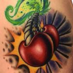 Tattoo málna, eper, cseresznye (tetoválás) Tattoo málna, eper, cseresznye
