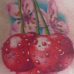Tattoo málna, eper, cseresznye (tetoválás) Tattoo málna, eper, cseresznye