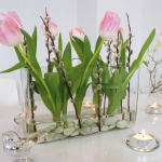Verba és virágcsokrok - 37 kép bájos tavasz készítmények