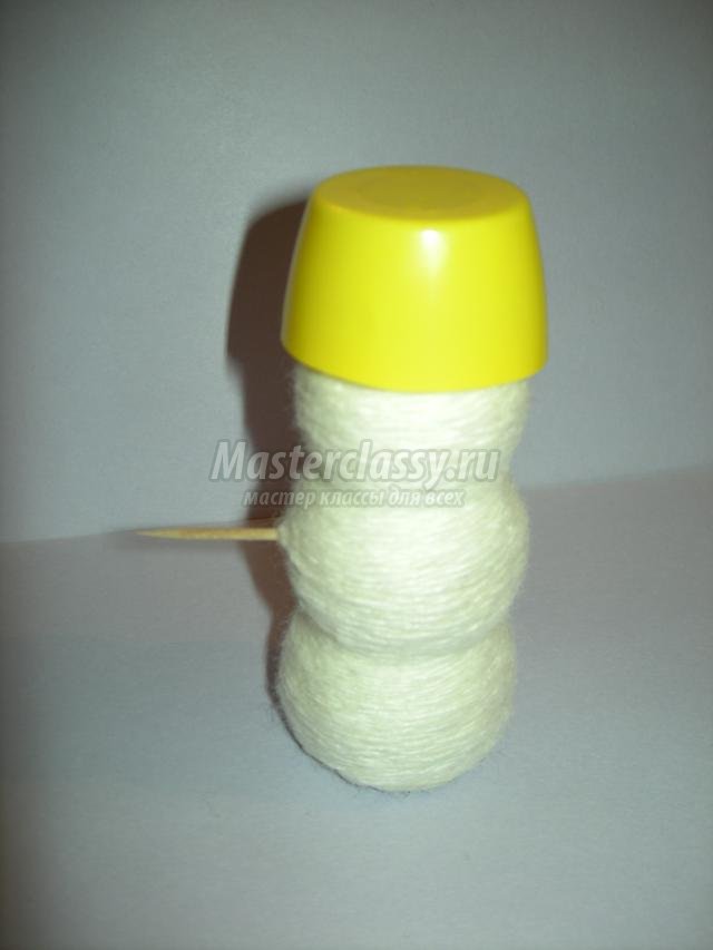 Vicces hóember egy műanyag palack (Hóember) Vicces hóember egy műanyag palack