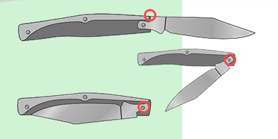 Típusú zárak összecsukható kés - A részletes cikket a penge zárak - Winauto