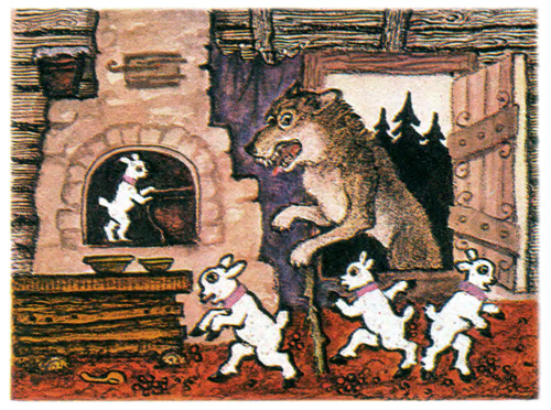 Wolf és kecske (Wolf és a hét kis gyerekek), mesék gyerekeknek