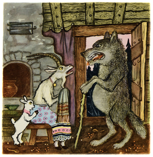Wolf és kecske (Wolf és a hét kis gyerekek), mesék gyerekeknek