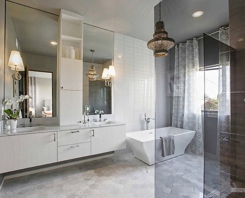 Faluház ben szecessziós stílusban a modern design egy családi ház a fotó (Design) Faluház ben szecessziós stílusban a modern design egy családi ház a fotó