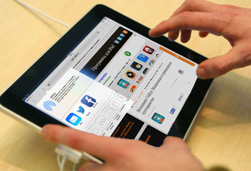 Könyvjelzők iPad - a kedvencek közé, és az asztalon - szoftverek Apple iPad