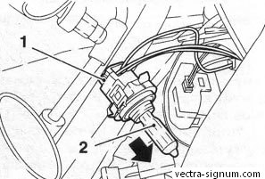 Cseréje a tompított lámpák, méretek, a távolsági fény és kapcsolja jelek Opel Vectra, Opel Vectra