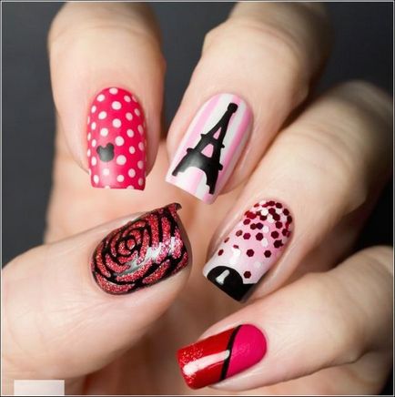 21 fénykép Nail Design Párizs Eiffel-torony