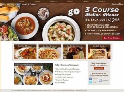 25 „ízletes” weboldalak az éttermek, vegye figyelembe,