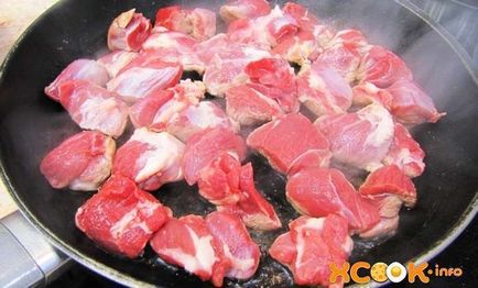 Azeri plov - egy lépésről lépésre recept fényképeit aszalt gyümölcs és a hús (Azerbajdzsán pilaf szárított gyümölcsök, hús) Azeri plov - egy lépésről lépésre recept fényképeit aszalt gyümölcs és a hús