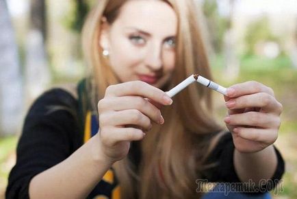 A dohányzás elleni küzdelem dallam elutasítása egy rossz szokás