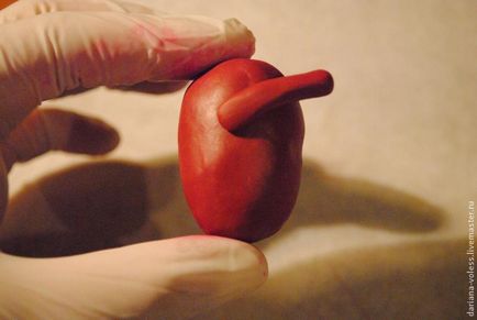 Így az anatómiai szív készült polimer agyag - Fair Masters - kézzel készített, kézzel készített