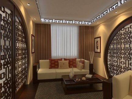 A design a nappali öt szintes lakás - 18 négyzetméter, a design egy kis szoba, 155 fénykép