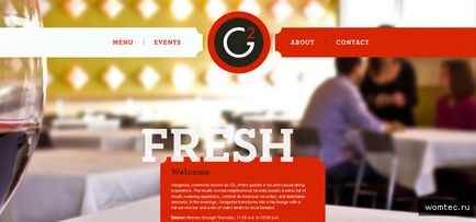 Weboldal tervezés kávézók és éttermek, honlapok, womtec