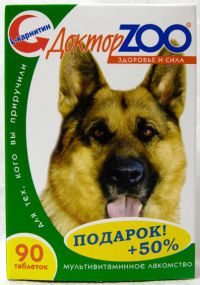 Dr. vitaminok állatkert Dog (egészség és erő) 90. táblázat, az online kisállat bolt zoograd