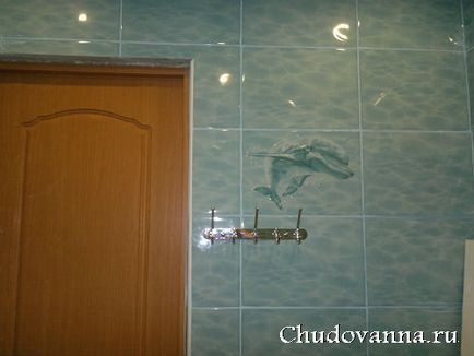 Egy felújított fürdőszoba díszített csempe - lagúna csoda fürdő