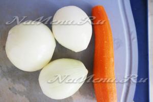 Bab, sült a kemencében zöldségekkel recept egy fotó