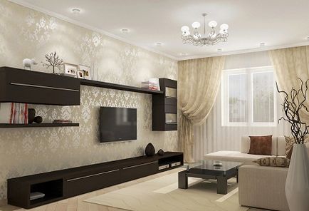 Élet bézs és barna tónusok, fotó szoba és a design, a csokoládé belső (nappali bézs és barna színek fotó) Élet bézs és barna tónusok, fotó terem és kivitelezése, belső csokoládé