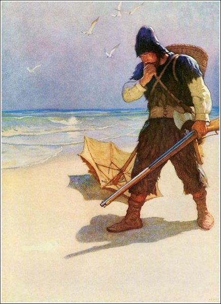 Igor Ilyinsky új illusztrációk a „Robinson Crusoe”