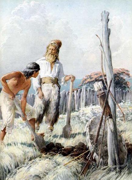 Igor Ilyinsky új illusztrációk a „Robinson Crusoe”